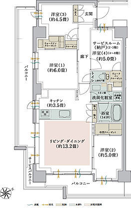ドーミー ザ・テラス昭島 間取り C