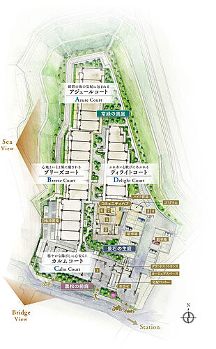 クレヴィアシティ神戸舞子駅前 敷地配置イメージイラスト