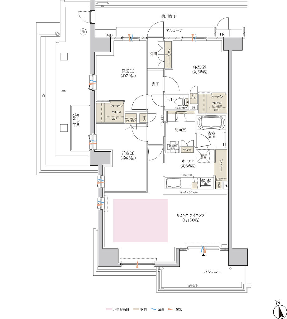 クレヴィアシティ神戸舞子駅前 間取り CL