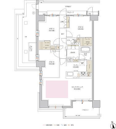 クレヴィアシティ神戸舞子駅前 間取り CL
