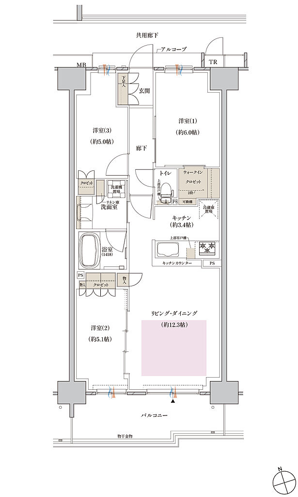 クレヴィアシティ神戸舞子駅前 間取り CF