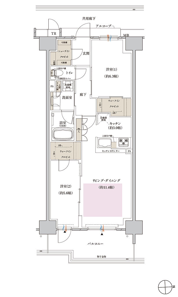 クレヴィアシティ神戸舞子駅前 間取り DF【MENU1 有償】