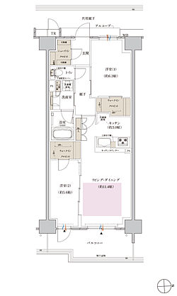 クレヴィアシティ神戸舞子駅前 間取り DF【MENU1 有償】