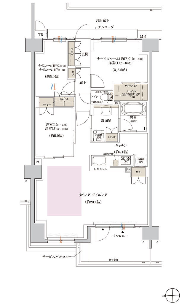 クレヴィアシティ神戸舞子駅前 間取り BH【MENU1】