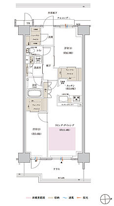 クレヴィアシティ神戸舞子駅前 間取り DF-t