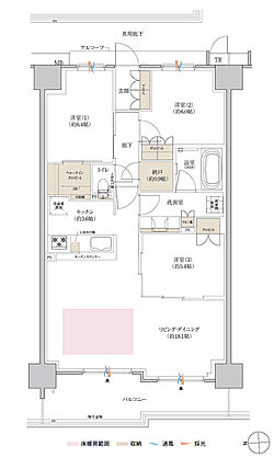 クレヴィアシティ神戸舞子駅前 間取り AB【MENU2】