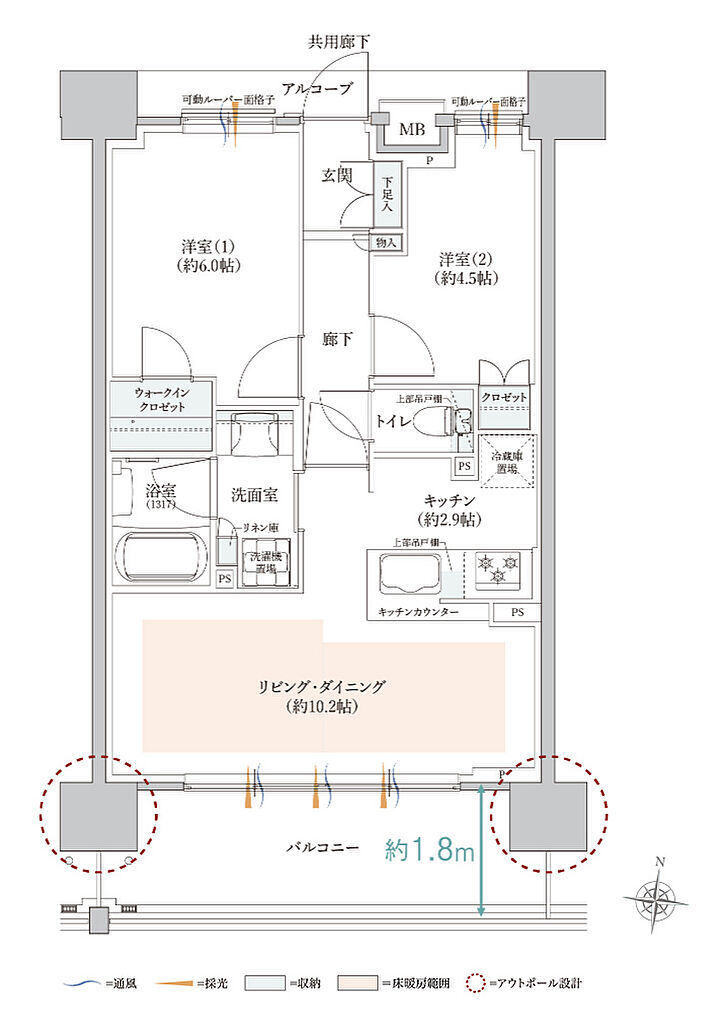 クレヴィアしぎの駅前 間取り C