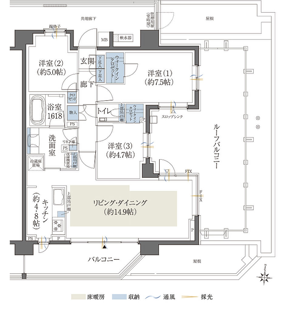 クレヴィア練馬レジデンス 間取り Nr