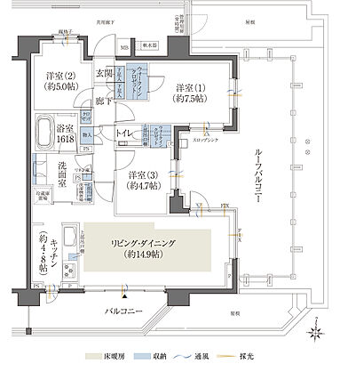 クレヴィア練馬レジデンス 間取り Nr