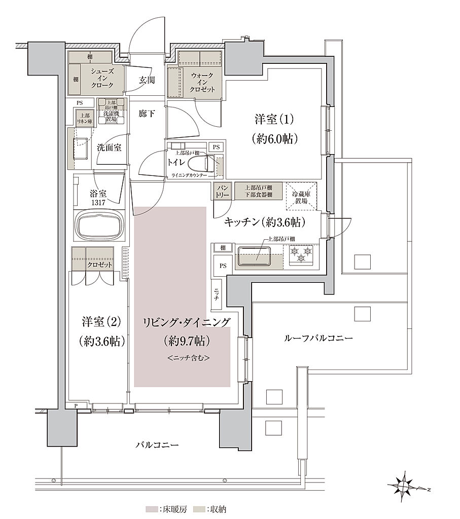 クレヴィア石神井公園 間取り Nr