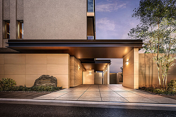 クレヴィア西国分寺 エントランス外観完成予想CG