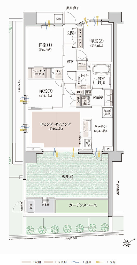 クレヴィア和光 間取り Cg