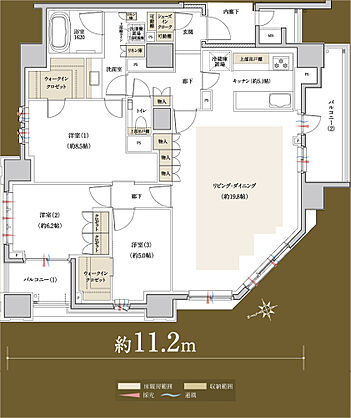 クレヴィア浜田山 間取り K