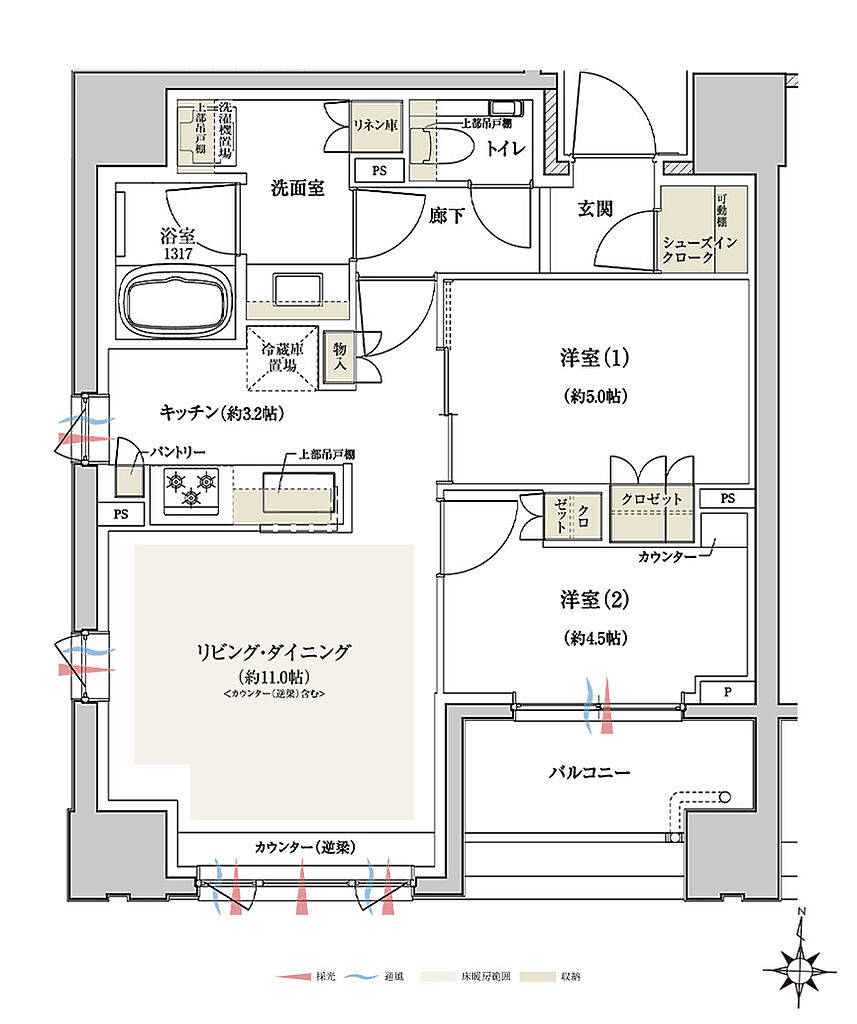 クレヴィア板橋区役所前 間取り A