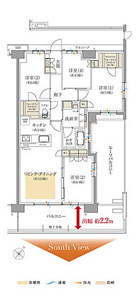 ルナコート三田ウッディタウン中央 間取り Rr