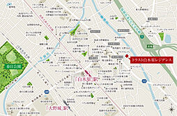 トラスト白木原レジデンス 現地案内図