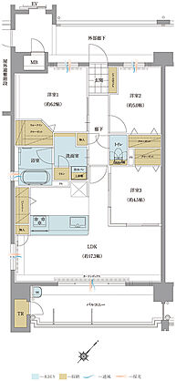 トラスト白木原レジデンス 間取り A