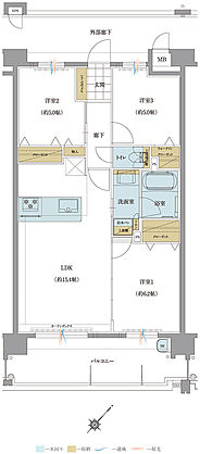 トラスト白木原レジデンス 間取り C