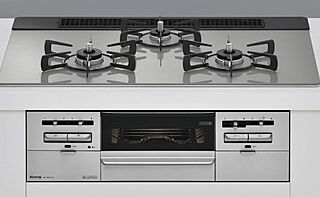 エイリックスタイル那珂川 3口ガラストップコンロ（W=750）