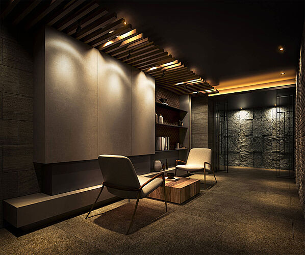 クラブスタイル神松寺 ラウンジ完成予想CG