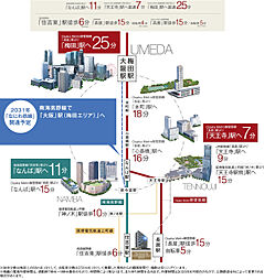 グランアッシュ住吉万代東REVE アクセス図