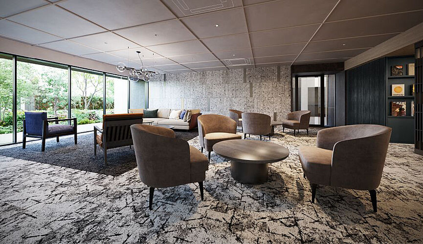 豊橋駅前MID GATE プロジェクト ラウンジ完成予想CG