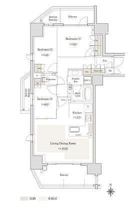 アネシア御器所 間取り A