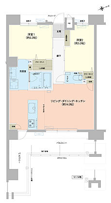 アーバンパレットオリエンス南上原 間取り B