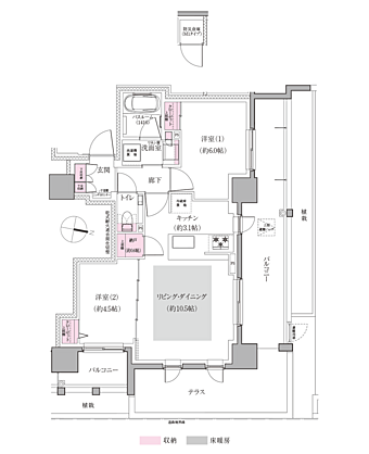 アルビオ・ステーション札幌桑園 間取り 【EAST】M1