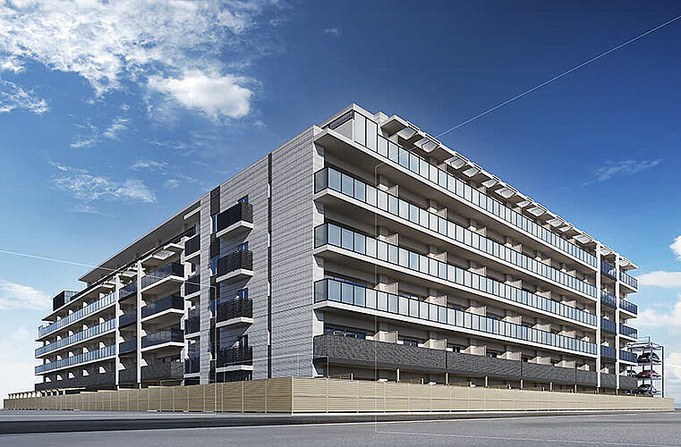 プレサンス ロジェ 堅田レジデンス 外観完成図