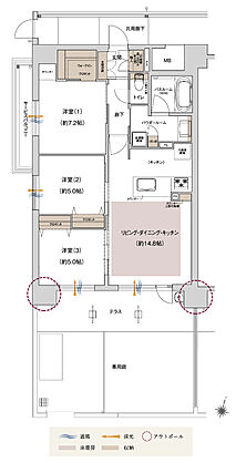 プレサンス ロジェ 岡山番町 間取り Ag
