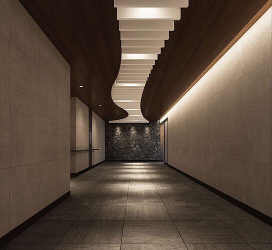 プレサンス ロジェ 西大路御池駅前 エントランスホール完成予想図