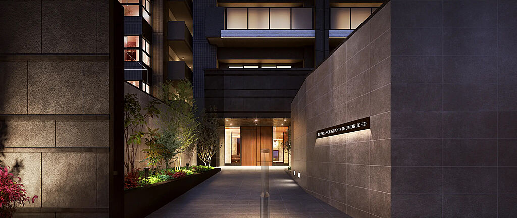 プレサンス グラン 橦木町 エントランスアプローチ完成予想図