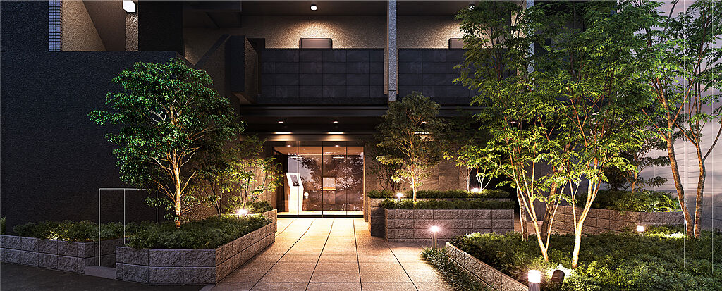 プレサンス レイズ 福島海老江 STATION RESIDENCE エントランスアプローチ完成予想図