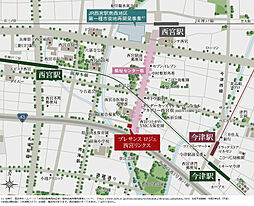 プレサンス ロジェ 西宮リンクス 現地案内図