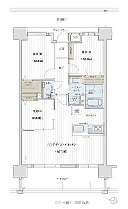 ソルプレサンス 嘉手納マスタースイート 間取り C