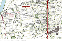 プレサンス レイズ 東三国 現地案内図