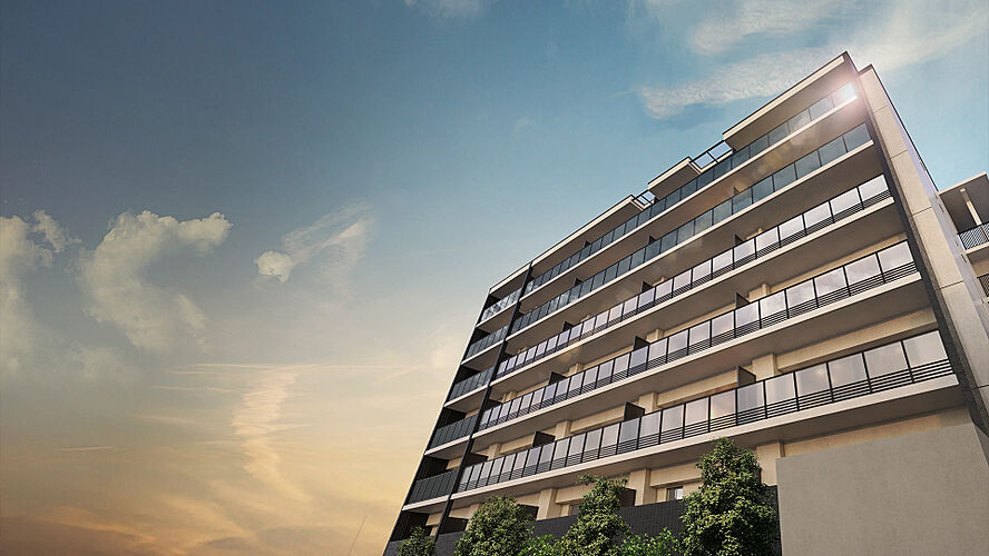 プレサンス ロジェ 向日町 外観完成予想図