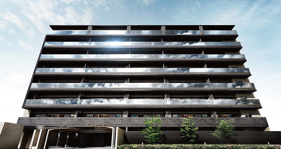 プレサンス ロジェ 長居公園リーフォリア 外観完成予想図