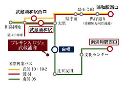 プレサンス ロジェ 武蔵浦和 アクセス図