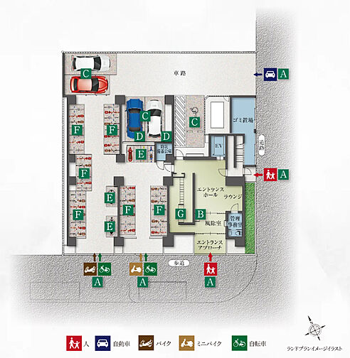 プレサンス ジェネ 四日市中央通り 共用部