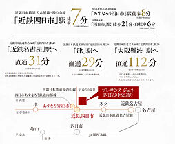 プレサンス ジェネ 四日市中央通り アクセス図