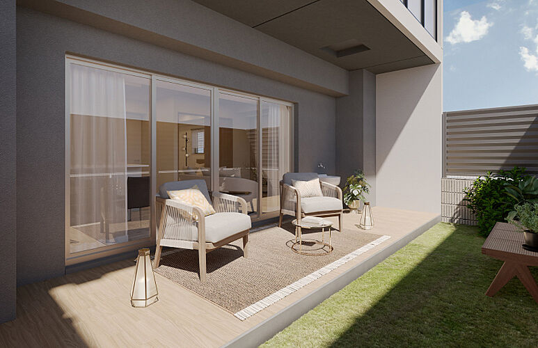 プレサンス ロジェ 宮前平ルミエル 専用庭完成予想図(Ggタイプ)