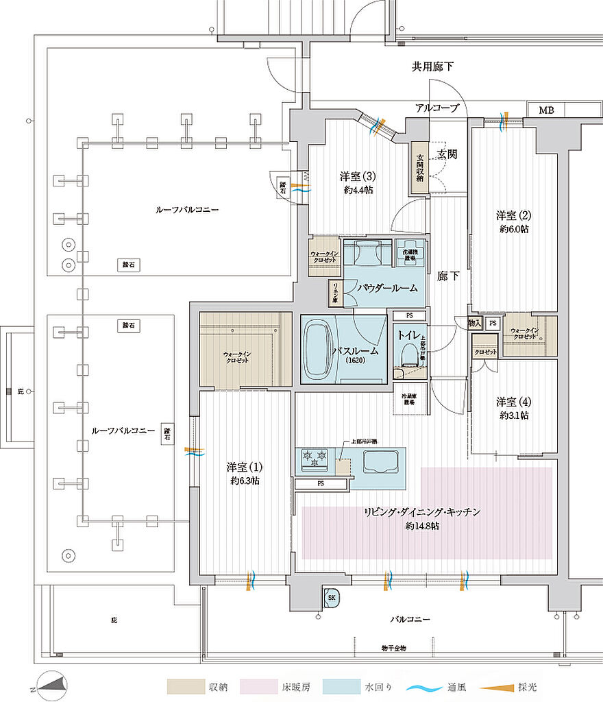 プレサンス ロジェ 宮前平ルミエル 間取り Hr