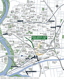 プレサンス ロジェ 京橋 GREEN YARD 現地案内図