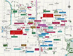 プレサンス ロジェ 喜連瓜破グランドウエスト ／  プレサンス ロジェ 喜連ミッドテラス 現地案内図