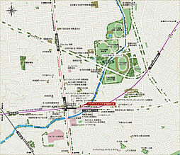 プレサンス レイズ 新瑞橋駅前 現地案内図