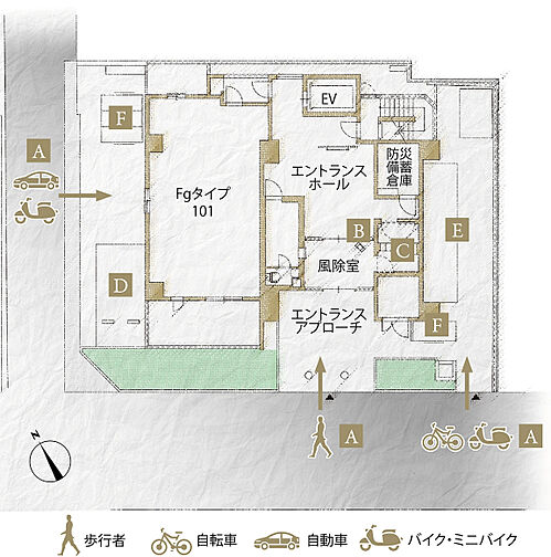 プレサンス ロジェ 阿倍野寺田町 共用部