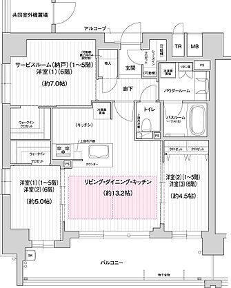 プレサンス ロジェ 池田城南 間取り C