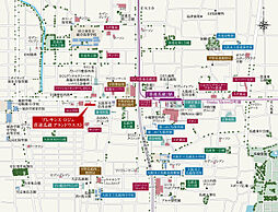 プレサンス ロジェ 喜連瓜破グランドウエスト 現地案内図